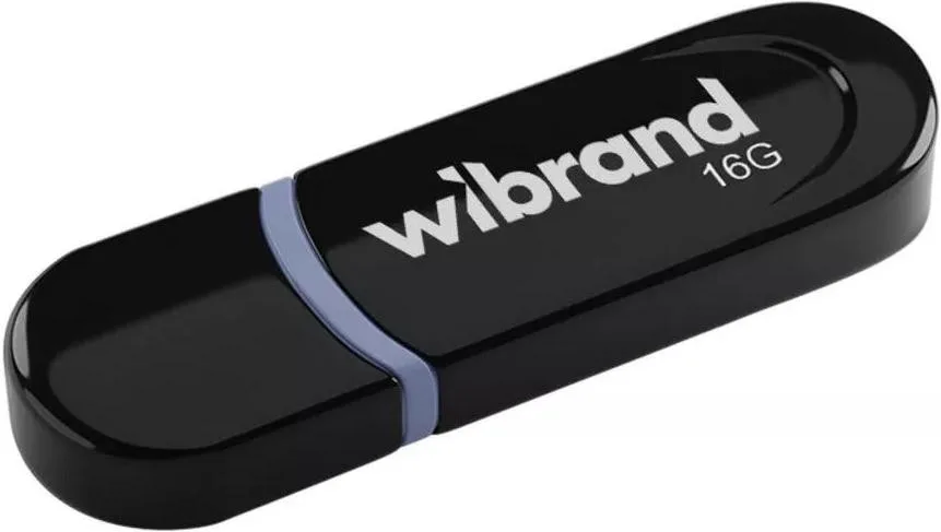 USB флеш накопичувач Wibrand 16GB Panther Black USB 2.0 (WI2.0/PA16P2B)
