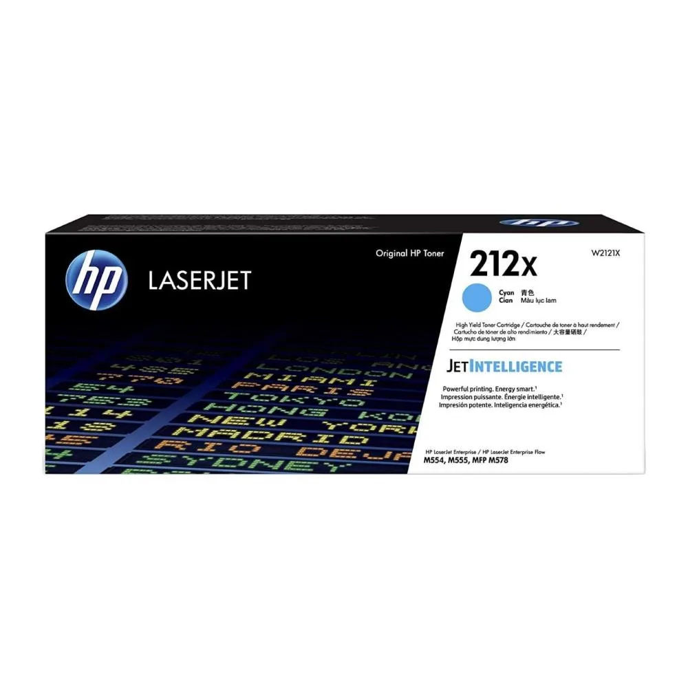 Картридж HP 212X CLJ M554/M555/M578 Cyan (10000 стор) (W2121X)
