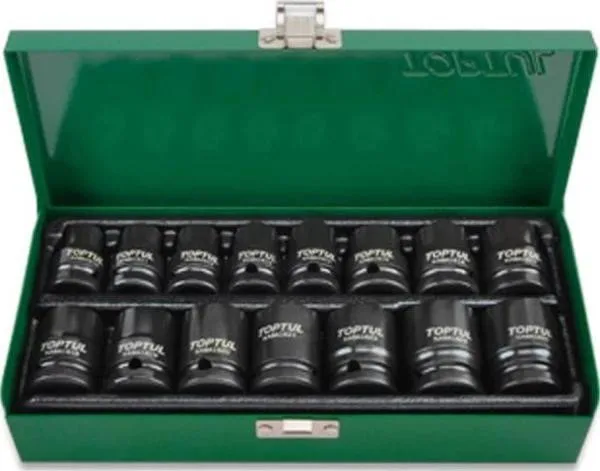Набір ударних головок TOPTUL 1/2" 10-24 мм 15 од. GDAD1501