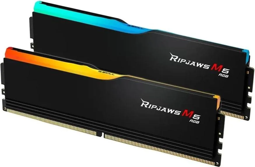 Модуль пам’яті G.Skill Ripjaws M5 RGB Black 32GB (2x16) DDR5 6400MHz (F5-6400J3239G16GX2-RM5RK)