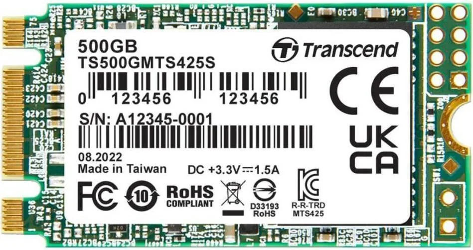 SSD M.2 2242 500GB Transcend TS500GMTS425S