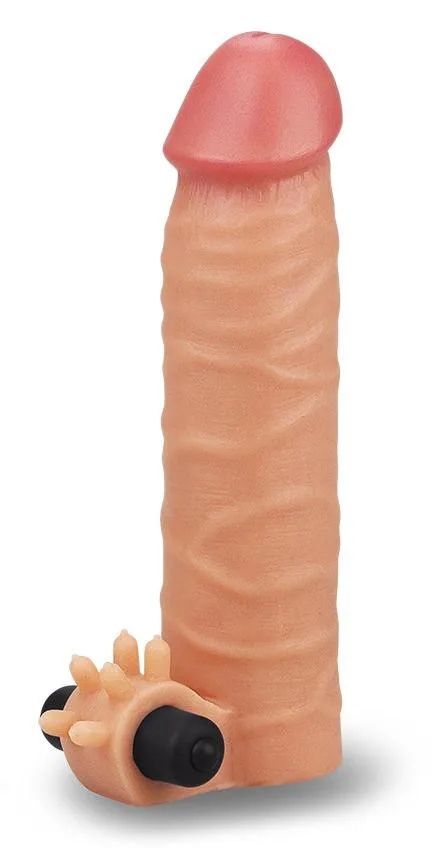 Насадка на член LoveToy Nature Extender Add 1.5 Тілесна LV414100