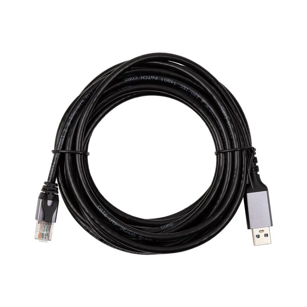Кабель PowerPlant CAT6 UTP, USB3.0 Type-A - RJ45 5 м (CA915002)