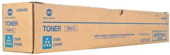 Тонер-картридж Konica Minolta C224/C284/C364 TN-321C ресурс 25 000 стр. Cyan (A33K450) Original