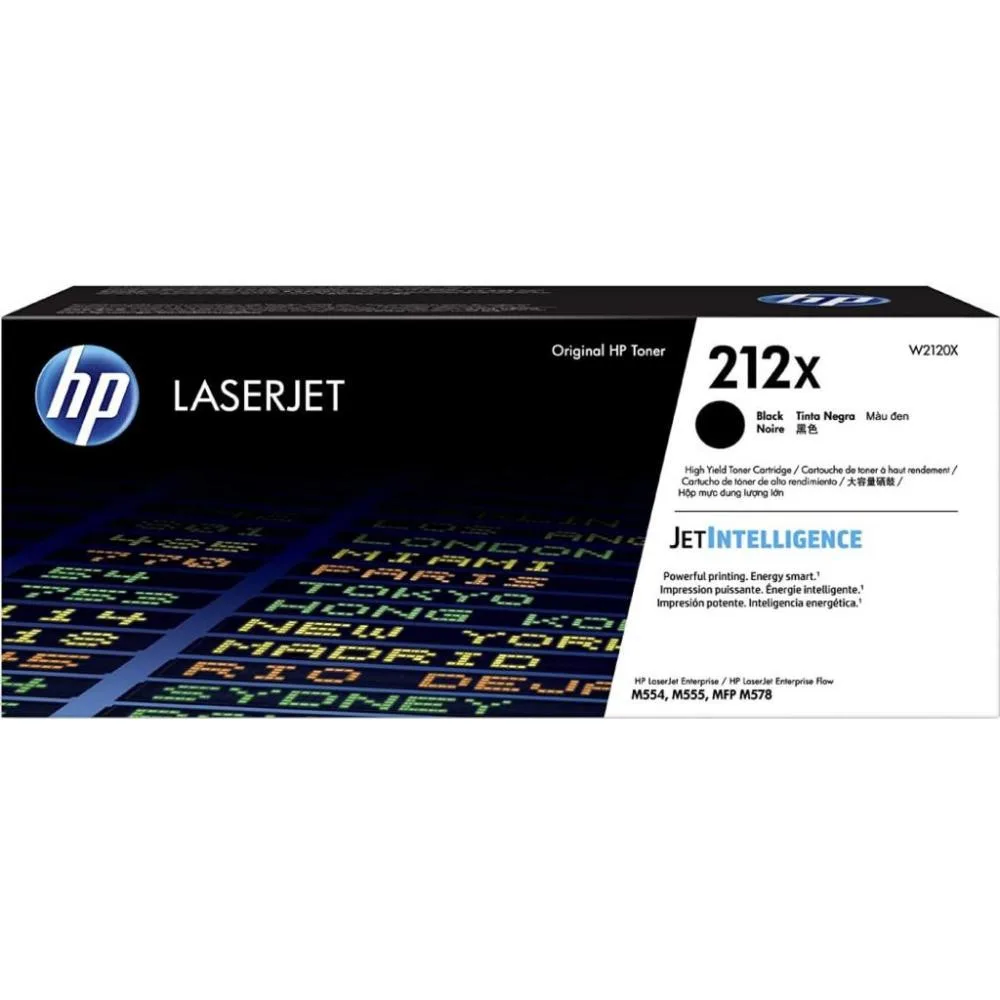 Картридж HP 212X CLJ M554/M555/M578 Black (13000 стор) (W2120X)