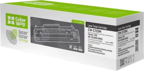 Картридж Canon 725, Black, LBP-6000/6020, MF3010, 1600 стор, ColorWay (CW-C725M) (70928)