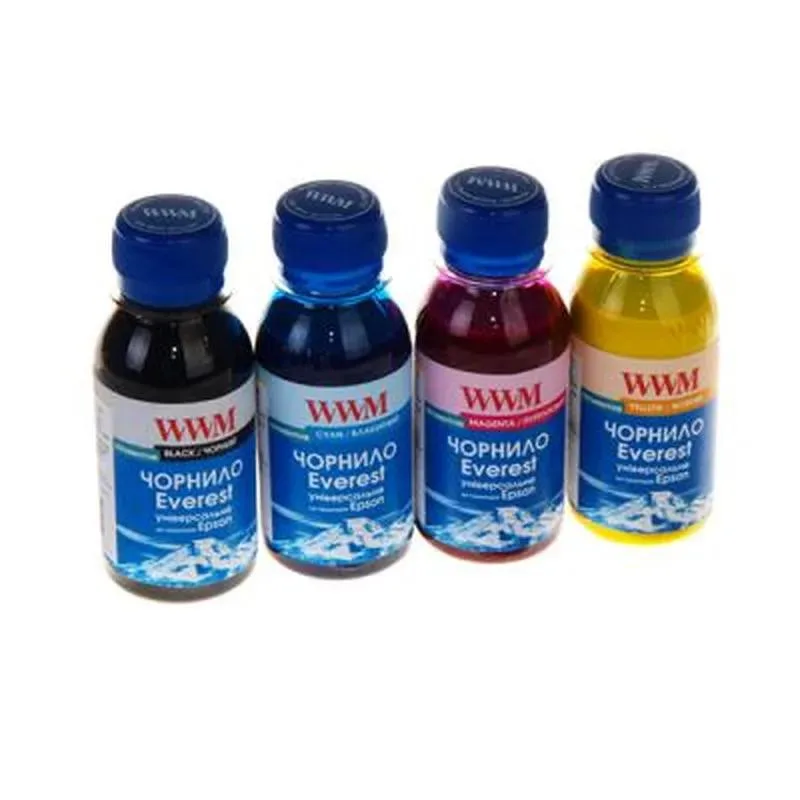 Комплект чернил WWM EVEREST для Epson Пигментные 4х100г BP/CP/MP/YP (EP02SET-4)