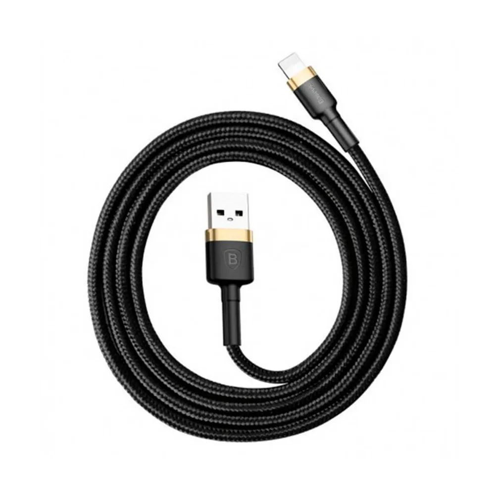 Кабель Baseus Kevlar USB For Lightning 2.4A 2M Gold (CALKLF-CV1)