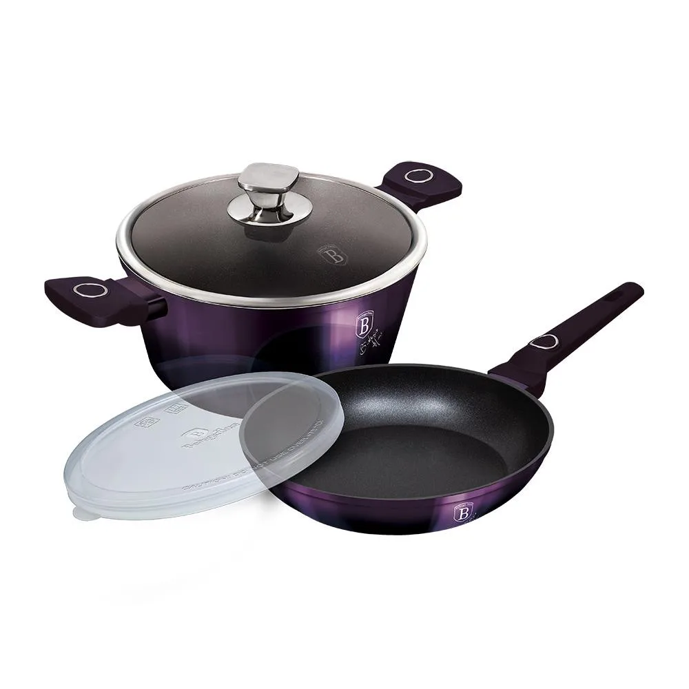 Набір посуду 4 предмета Berlinger Haus Purple Eclipse Collection (BH-7102) (M-BH-7102)