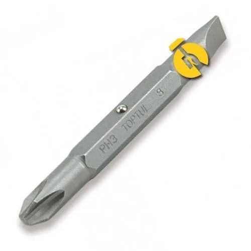 Біта двостороння TOPTUL 5/16" PH3хSL8 L75 мм FKAB0308