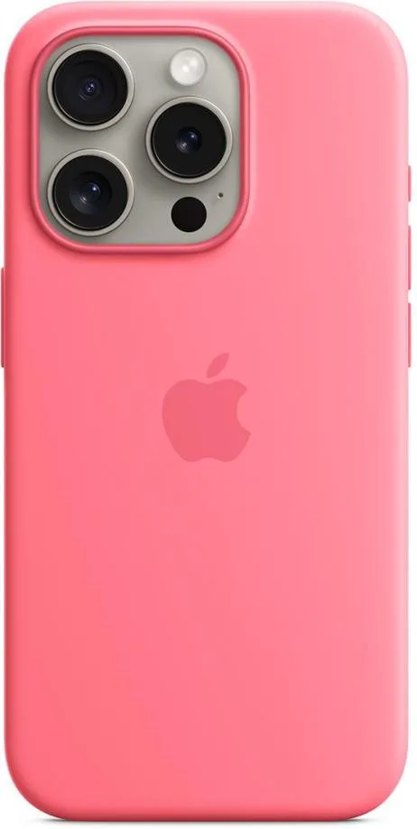 Чохол Apple iPhone 15 Pro Silicone Case with MagSafe - Pink (MWNJ3)