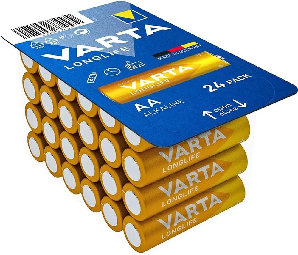 Батарейка Varta LONGLIFE ALKALINE * 24 box (04106301124)
