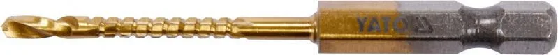 Свердло фрезерувальне по металу YATO YT-44820 HSS-TIN 3 x 70 мм HEX - 1/4"