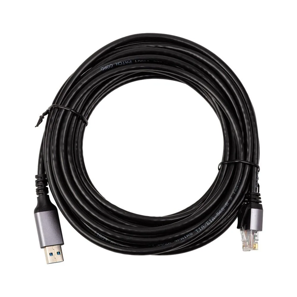 Кабель PowerPlant CAT6 UTP, USB3.0 Type-A - RJ45 7.5 м (CA915019)