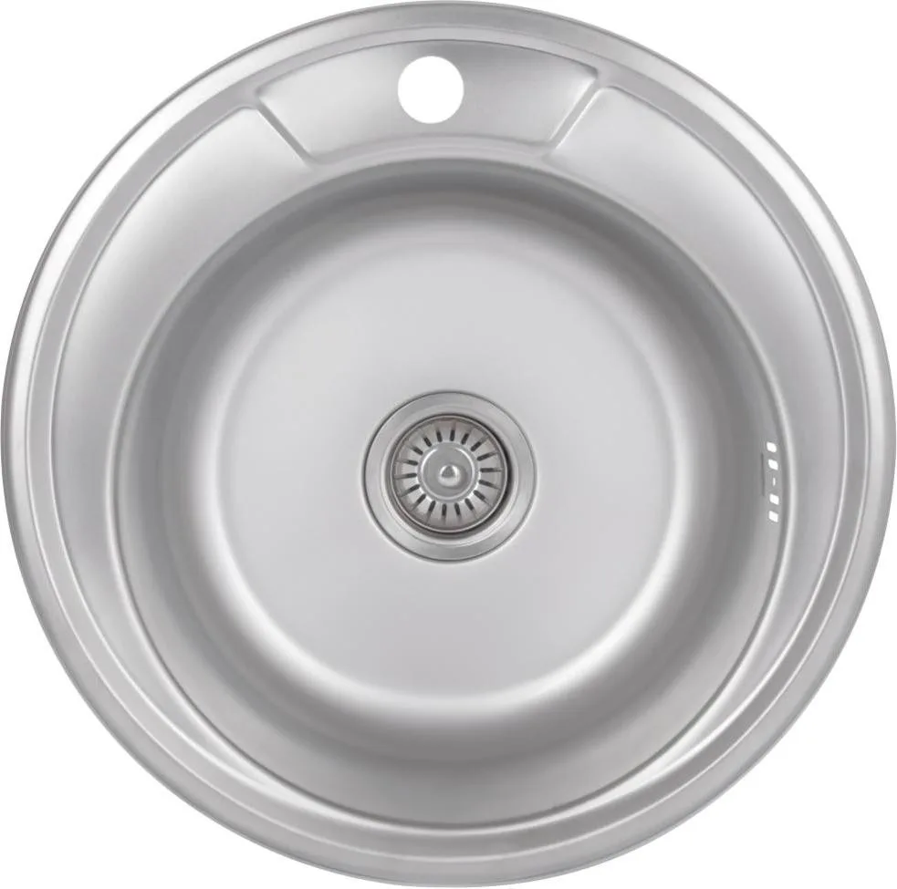 Кухонна мийка Brinex 490-A 0,6 мм Satin (BRIN490SAT06)