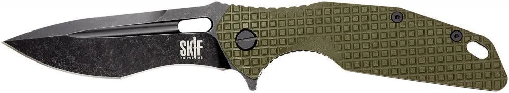 Нож Skif Defender II Black Stonewash olive 423SEBG