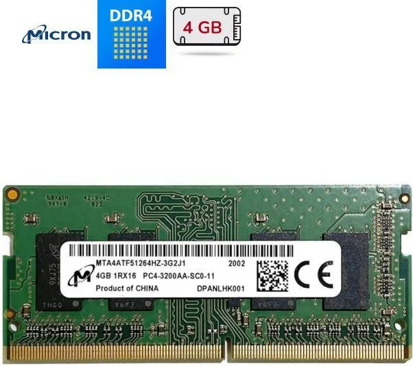 Micron DDR4-3200 SODIMM 4GB (MTA4ATF51264HZ-3G2R1)