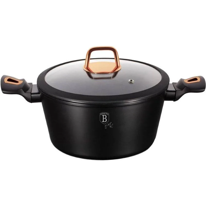 Каструля з кришкою 28 см 6,1 л Berlinger Haus Black Rose Collection (BH-1931N) (M-BH-1931N)