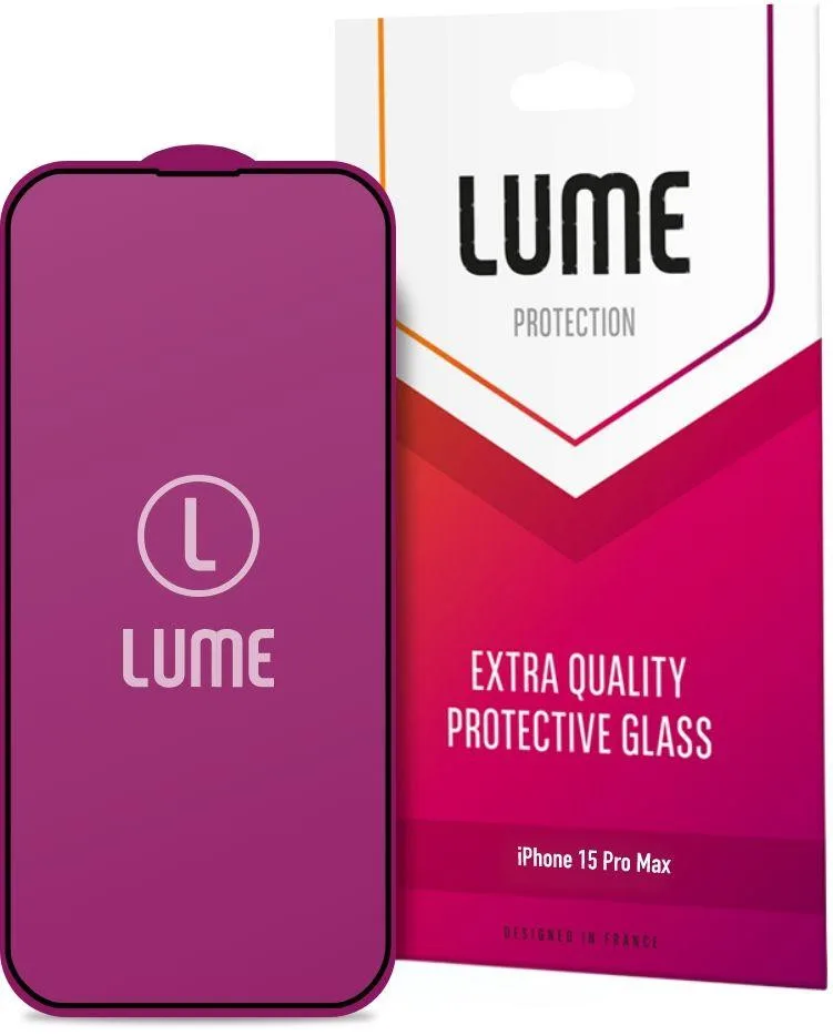 Захисне скло для смартфону LUME Protection Anti Static Dustproof Glass for iPhone 15 Pro Max Front Black (LU15PMB)