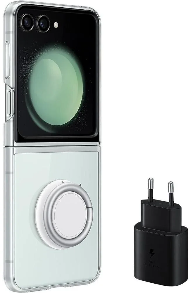 Чохол для смартфона Clear Gadget Case with TA 25W Samsung Flip 5 (F731) Transparent (EF-XF73KKTEGWW)