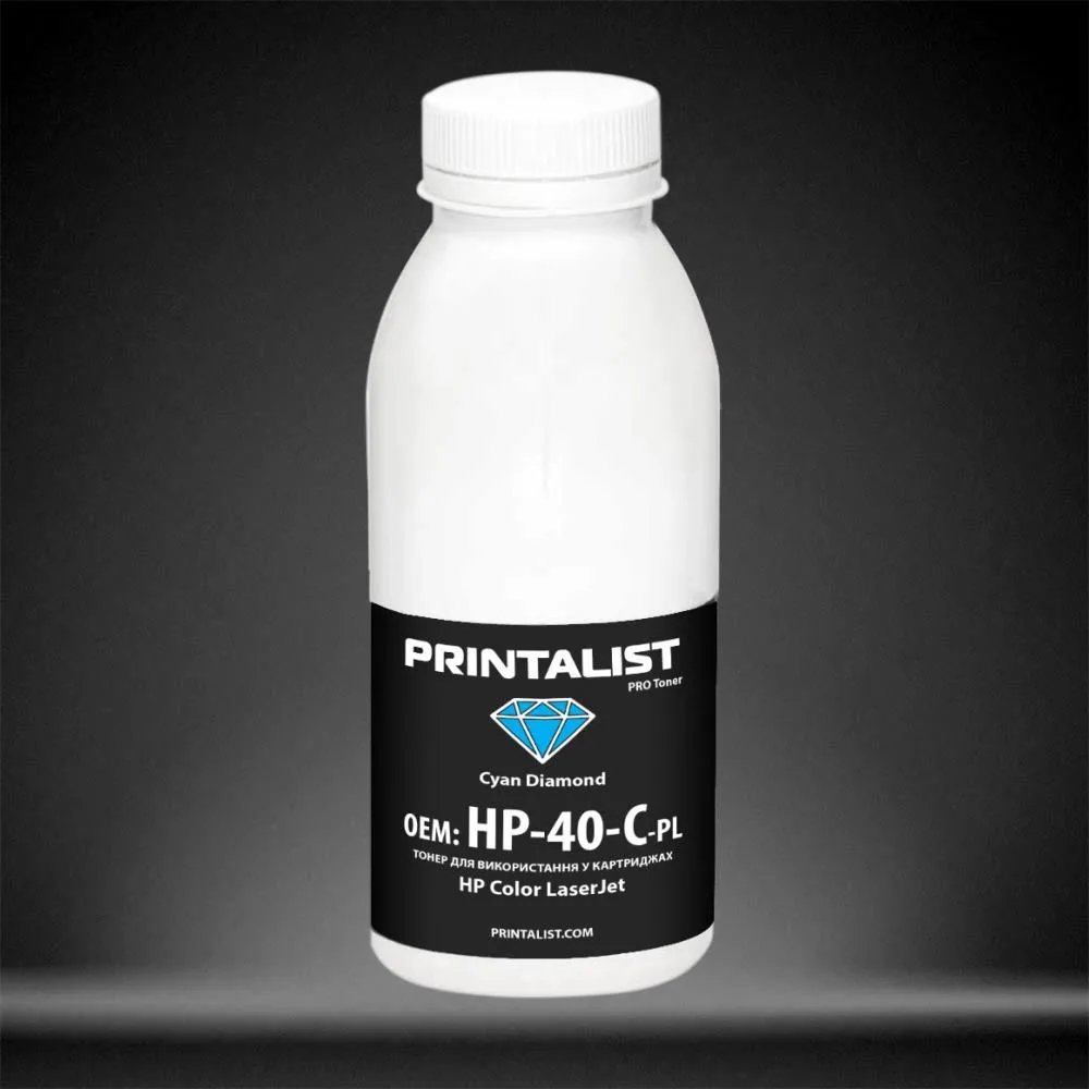 Тонер HP CLJ Universal 40г Cyan Printalist (HP-40-C-PL)