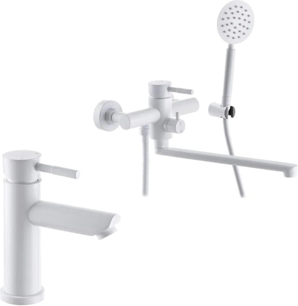 Змішувач для ванни Mixxus SUS-006 (Euro) White з нерж. стали SUS304 (MI5756)