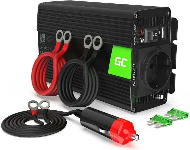 Перетворювач Green Cell 12V na 230V 500W/1000W (INV03DE)
