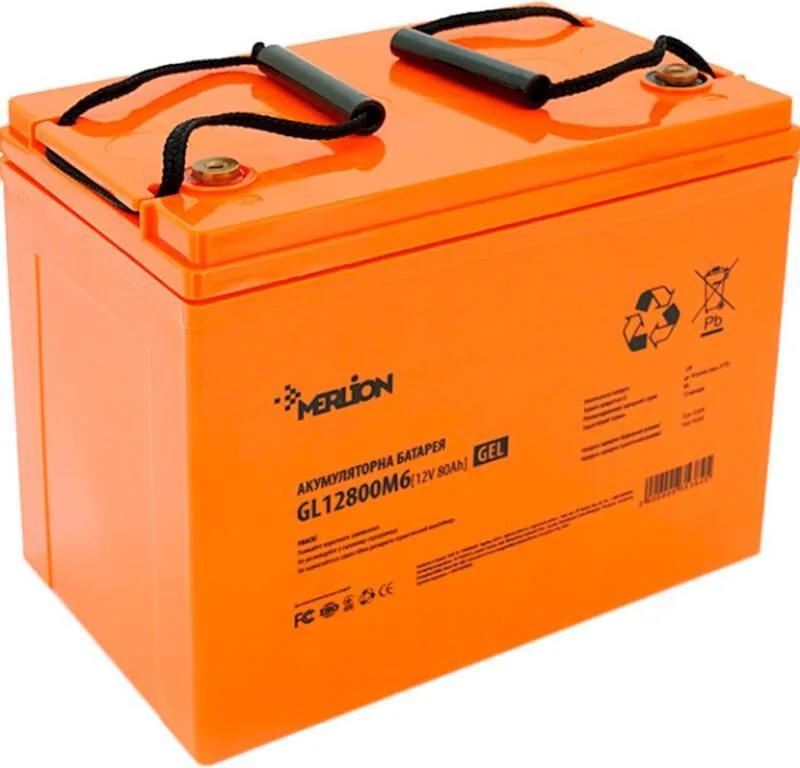 Акумуляторна батарея Merlion GL12800M6 12 V 80 Ah ( 260x165x210 (215)) Q1/48