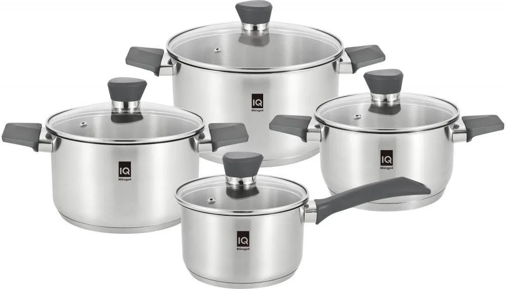 Набір посуду IQ Be Chef Набір 8 пр. 1.3 л+2.4 л+3.4 л+5.8 л (IQ-6044)