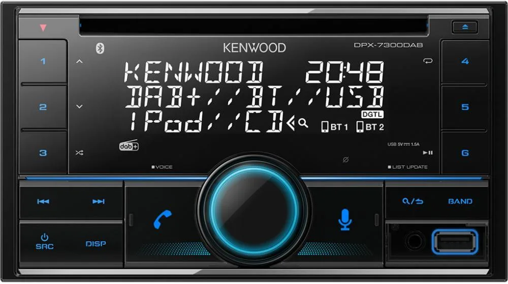 MP3-магнітола Kenwood DPX-7300DAB