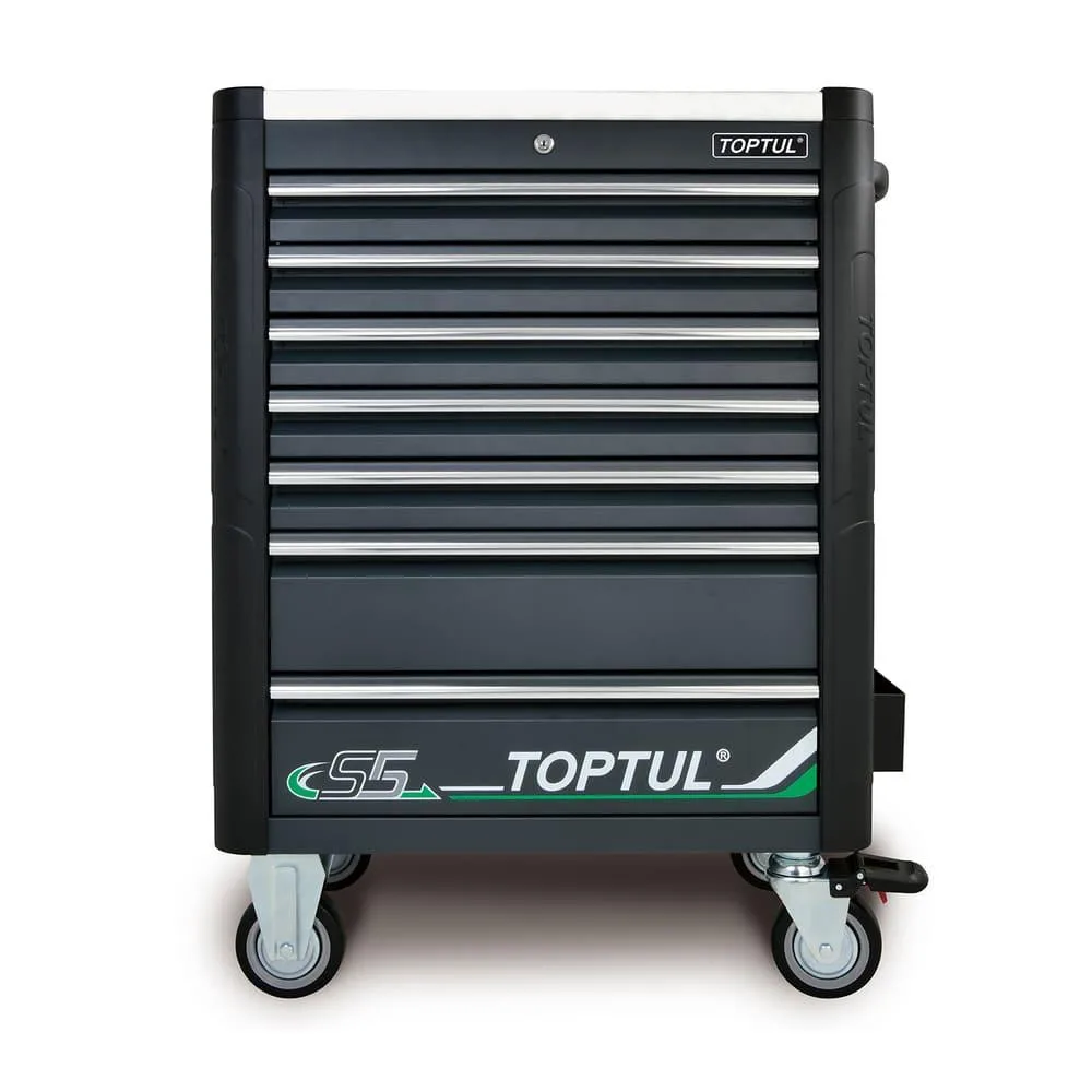 Візок з інструментом TOPTUL (BUMPER SERIES) 7 секцій 340 од. сірий GE-34029