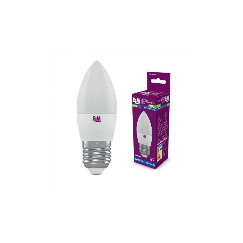 ELM C37 7W PA10S E27 4000K (18-0049)