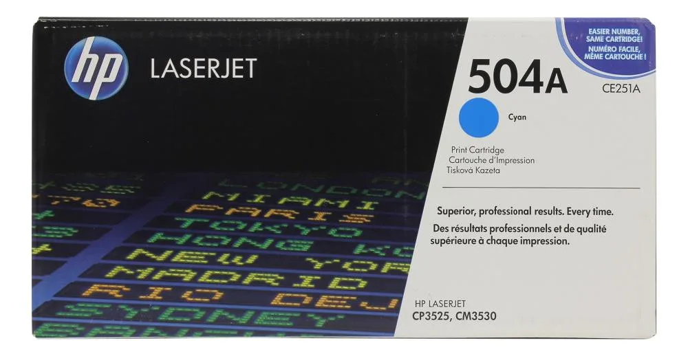 Заправка картриджа HP Color LaserJet CP3525 Cyan (CE251A)
