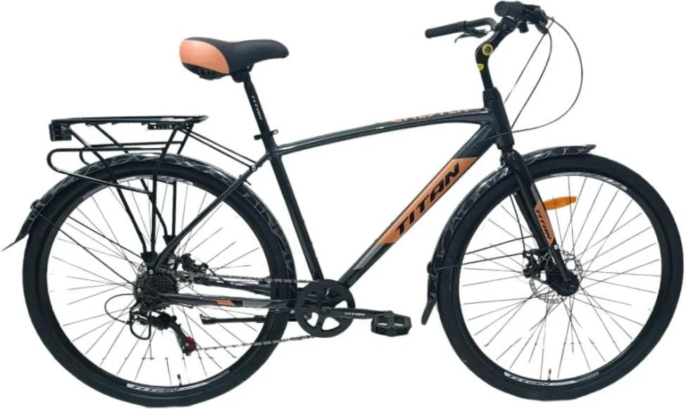 Велосипед 28 Titan Chester 2024 19 grey-brown 28TJA-004981