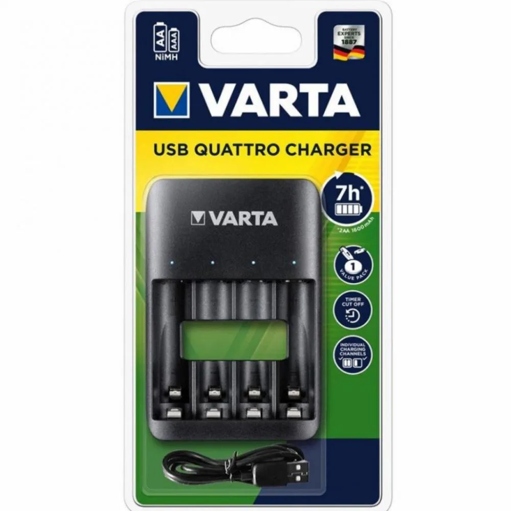Varta Value USB Quattro Charger pro 4x AA/AAA (57652101401)