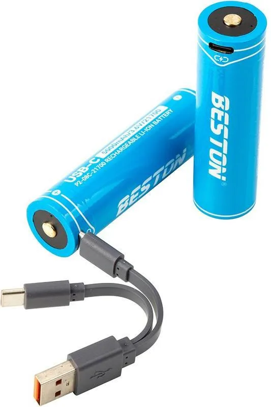 Акумулятор Beston USB Type-C 21700, 3.6V 5000mAh, Li-ion (AA620388)