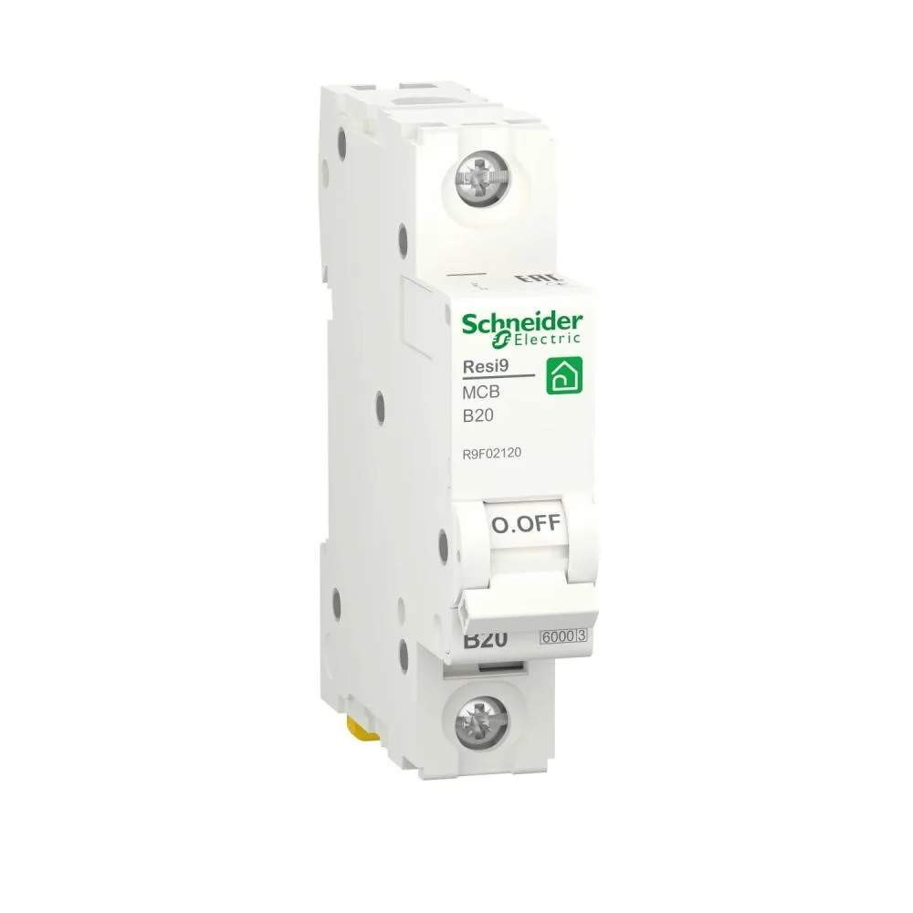 Schneider Electric RESI9 20A, 1P, В, 6кА (R9F02120)