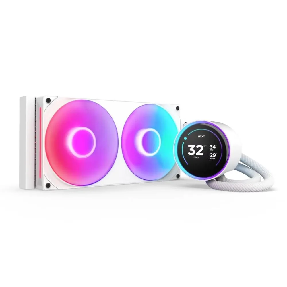 Водяное охлаждение NZXT Kraken Elite 280 RGB White (RL-KR28E-W2)