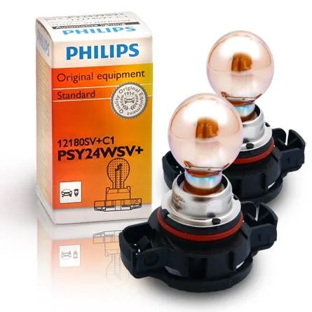 Галогенова лампа PHILIPS 12180SVC1 PSY24W 24W 12V PG20/4 SilverVision