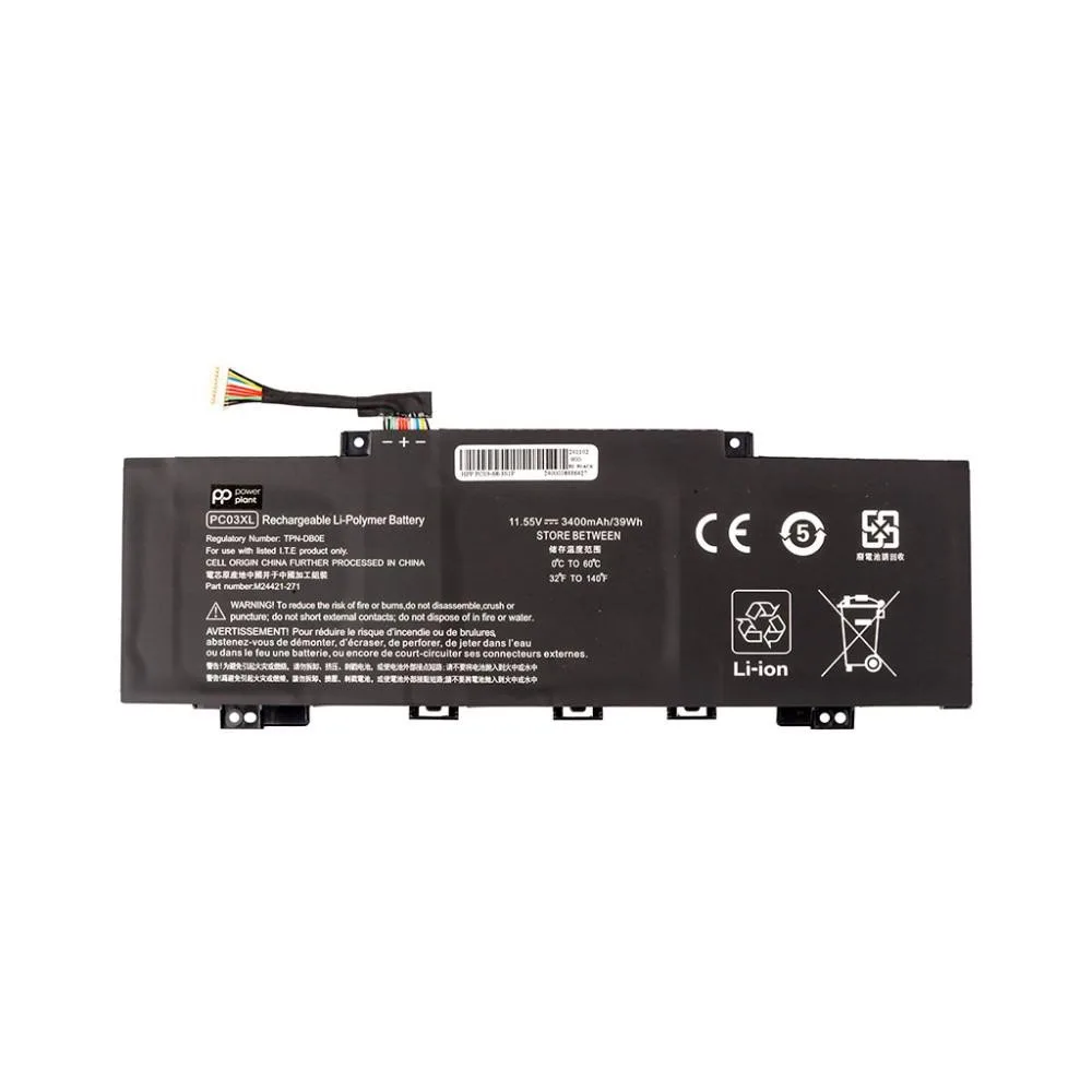 Акумулятор PowerPlant для ноутбуків HP Pavilion X360 14 Series (PC03XL) 11.55V 3400mAh (NB462346)