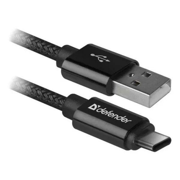 Defender USB09-03T PRO USB2.0, AM-Type-C Black, 1m (87814)