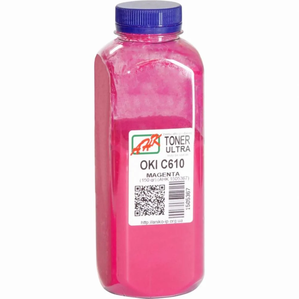 Тонер АНК для OKI C610 бутыль 150г Magenta (1505367) ULTRA COLOR