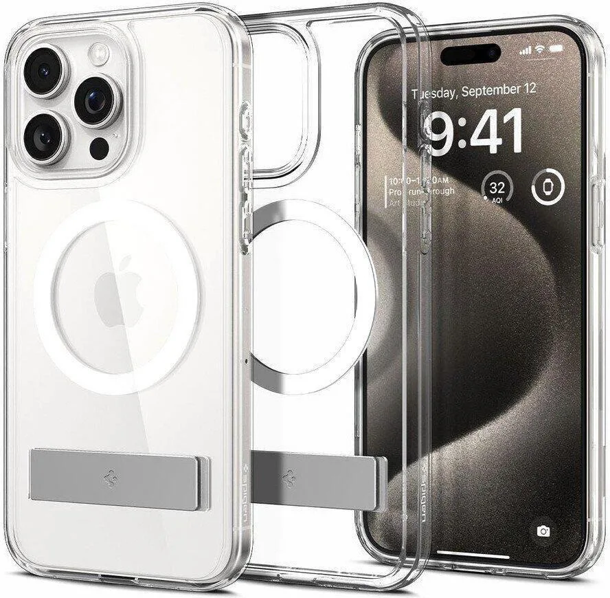 Чохол Spigen Slim Armor Essential S with MagFit Apple iPhone 15 Pro Max Crystal Clear (ACS06452)