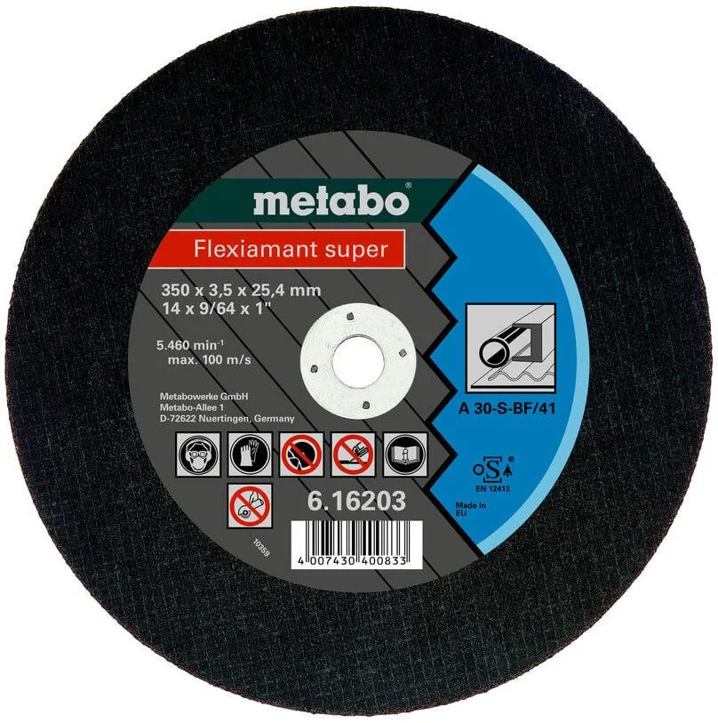 Отрезной круг Metabo Flexiamant Super TF 41, 400x3x25,4 мм, прямой