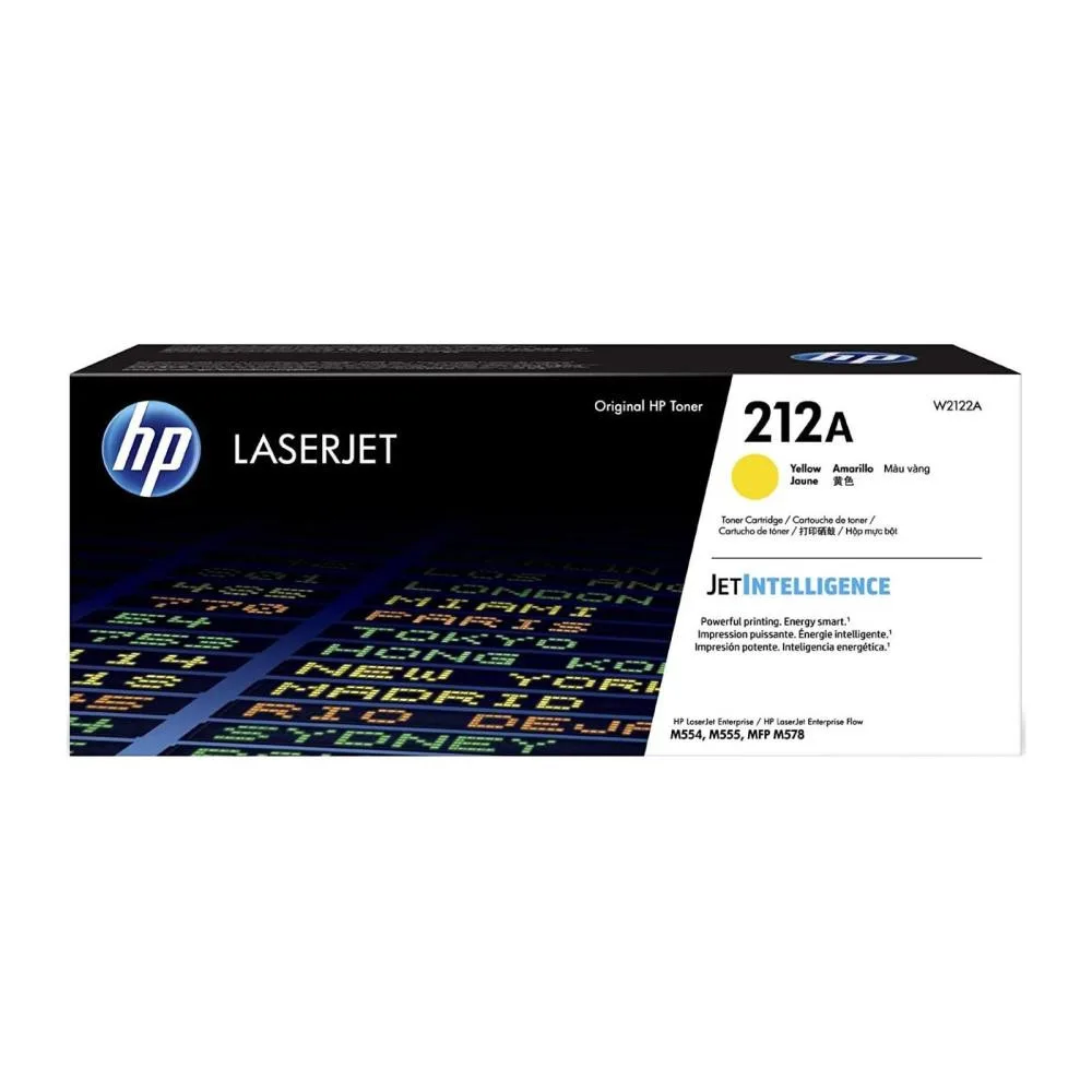 Картридж PowerPlant HP Color LaserJet Enterprise M554dn (W2122A) YL (з чипом) (PP-W2122AYL)