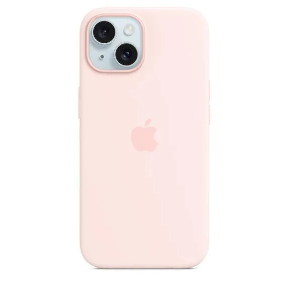 Чохол для Apple iPhone 15 Silicon Case with MagSafe - Light Pink (MT0U3)