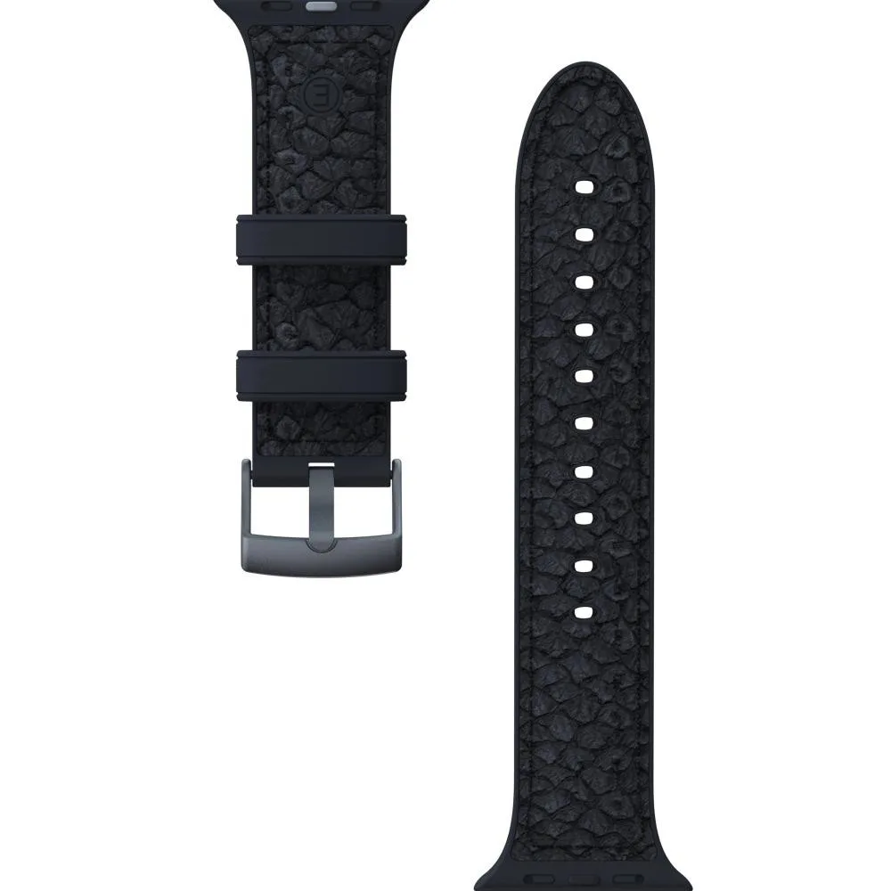 Ремінець Njord Salmon Leather Strap для Apple Watch 41mm/40mm Dark Grey (SL14110)